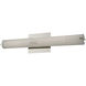 Squire LED 18 inch Brushed Nickel Bath Vanity Light Wall Light