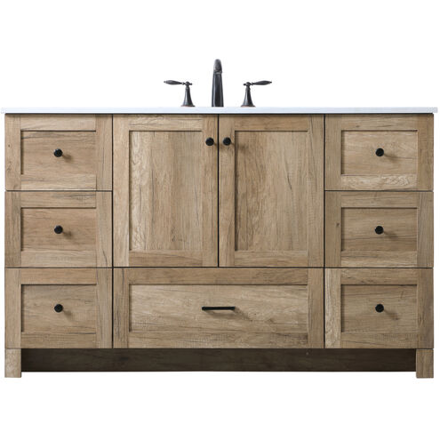 Soma 54 X 19 X 34 inch Natural Oak Vanity Sink Set