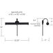 Morgan LED 22.25 inch Matte Black Sconce Wall Light