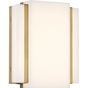 Tanzac LED 8 inch Soft Brass Wall Sconce Wall Light