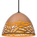 Kiev 1 Light Black Cord Pendant Ceiling Light