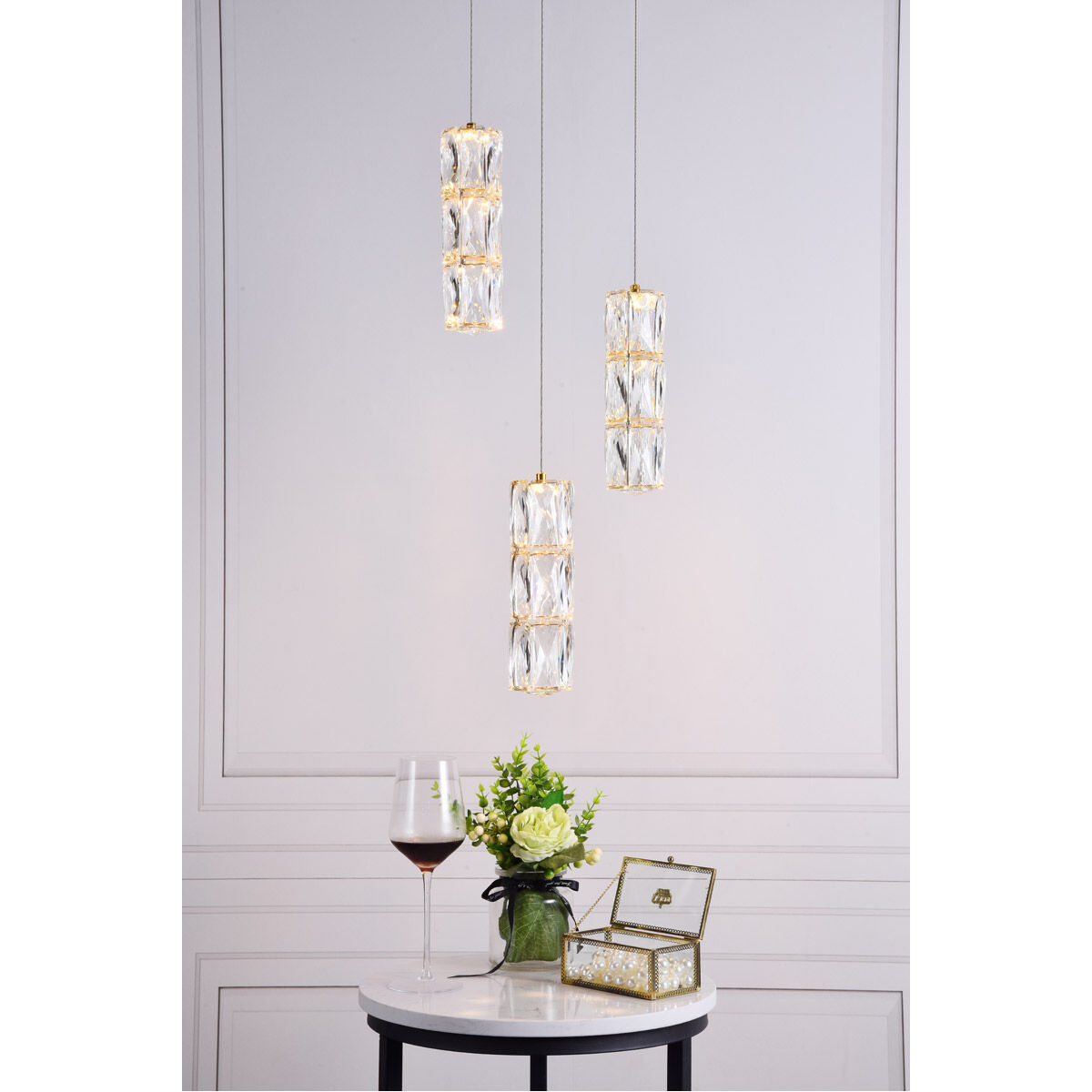 Polaris LED 12 inch Gold Pendant Ceiling Light