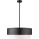 Counterpoint 5 Light 24 inch Matte Black Chandelier Ceiling Light