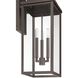 Hillside 3 Light 25.5 inch Dark Bronze Exterior Wall Sconce