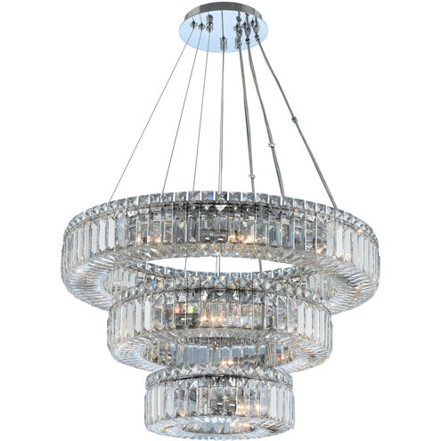 Rondelle 18 Light 26 inch Chrome Pendant Ceiling Light