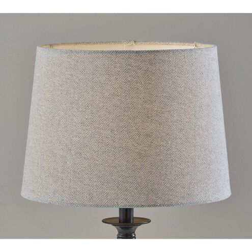 Darcy 26 inch 60.00 watt Black Metal Table Lamp Portable Light, Simplee Adesso