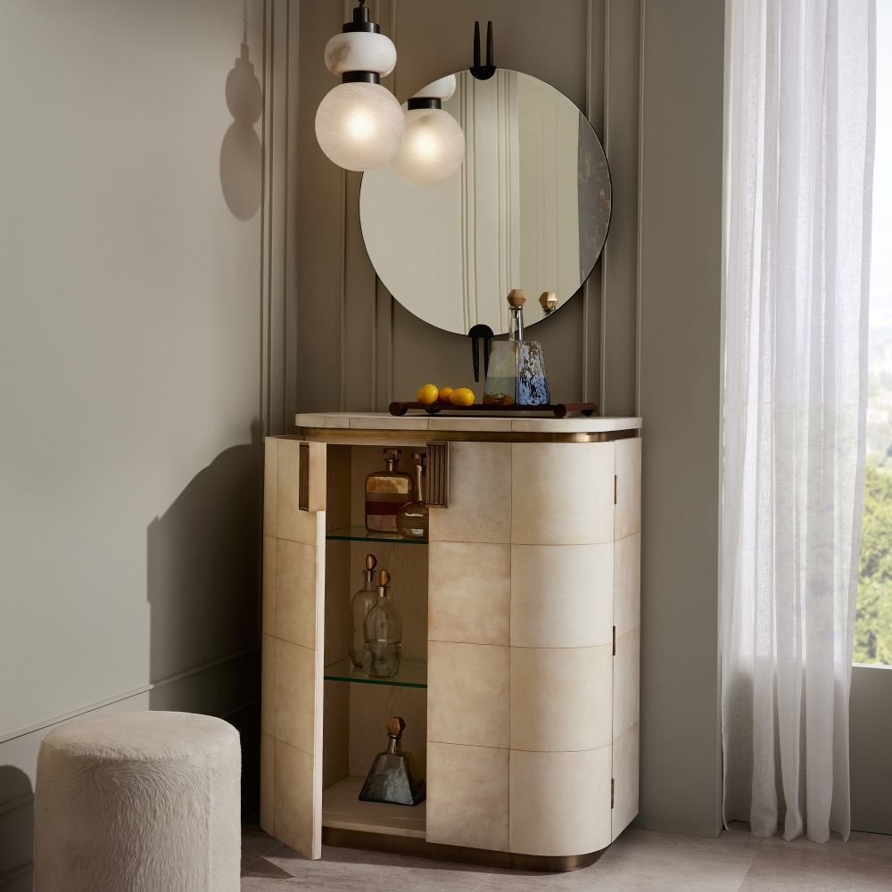 Rucci 35.5 inch Ivory Cocktail Cabinet