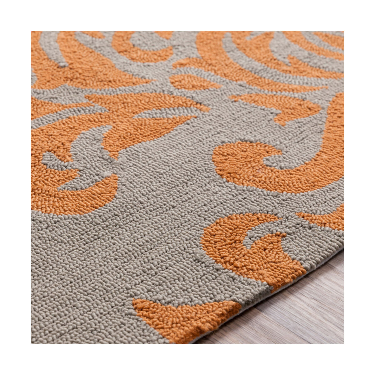 Rain 96 X 30 inch Orange and Neutral Indoor Area Rug, Polypropylene