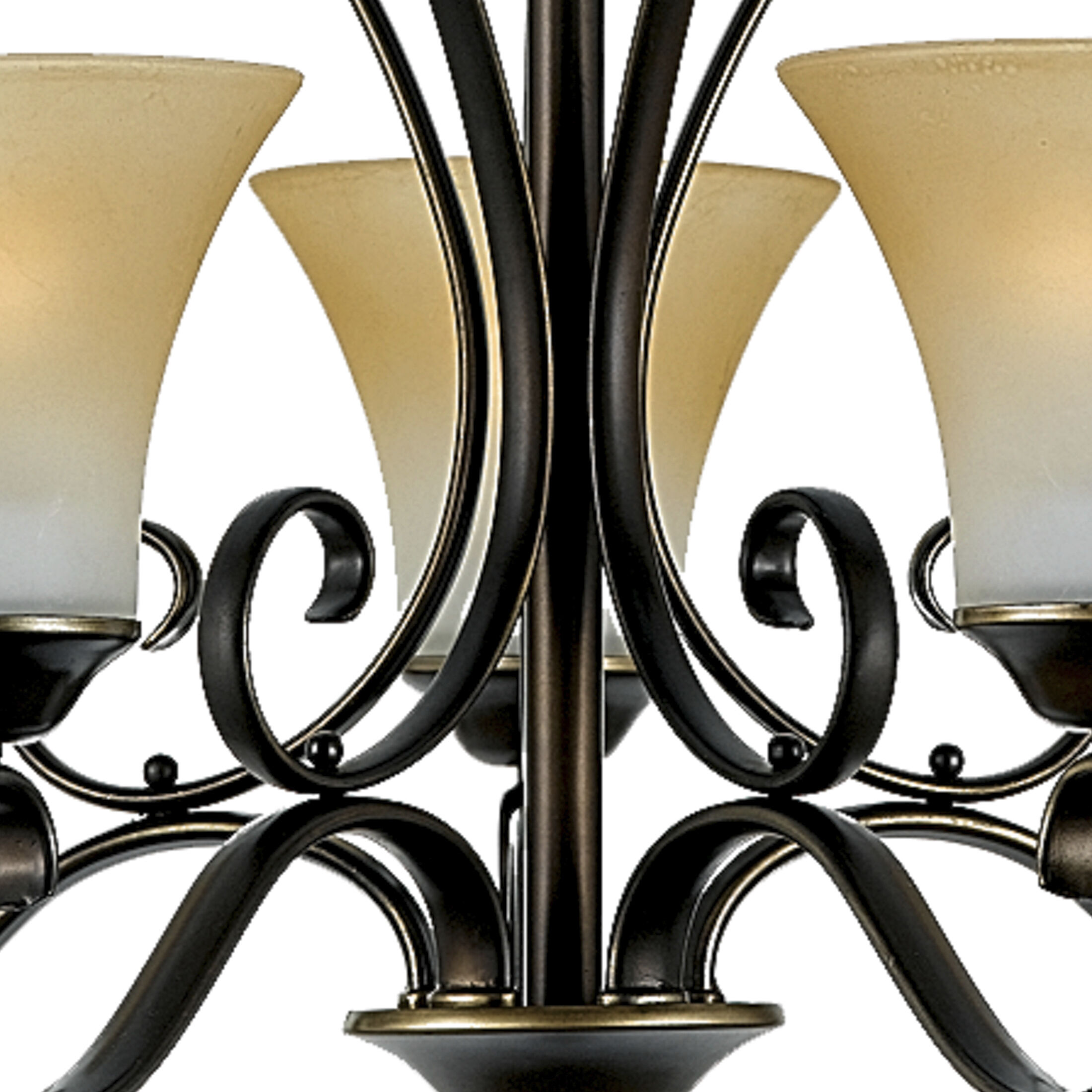 5 light bronze chandelier hot sale