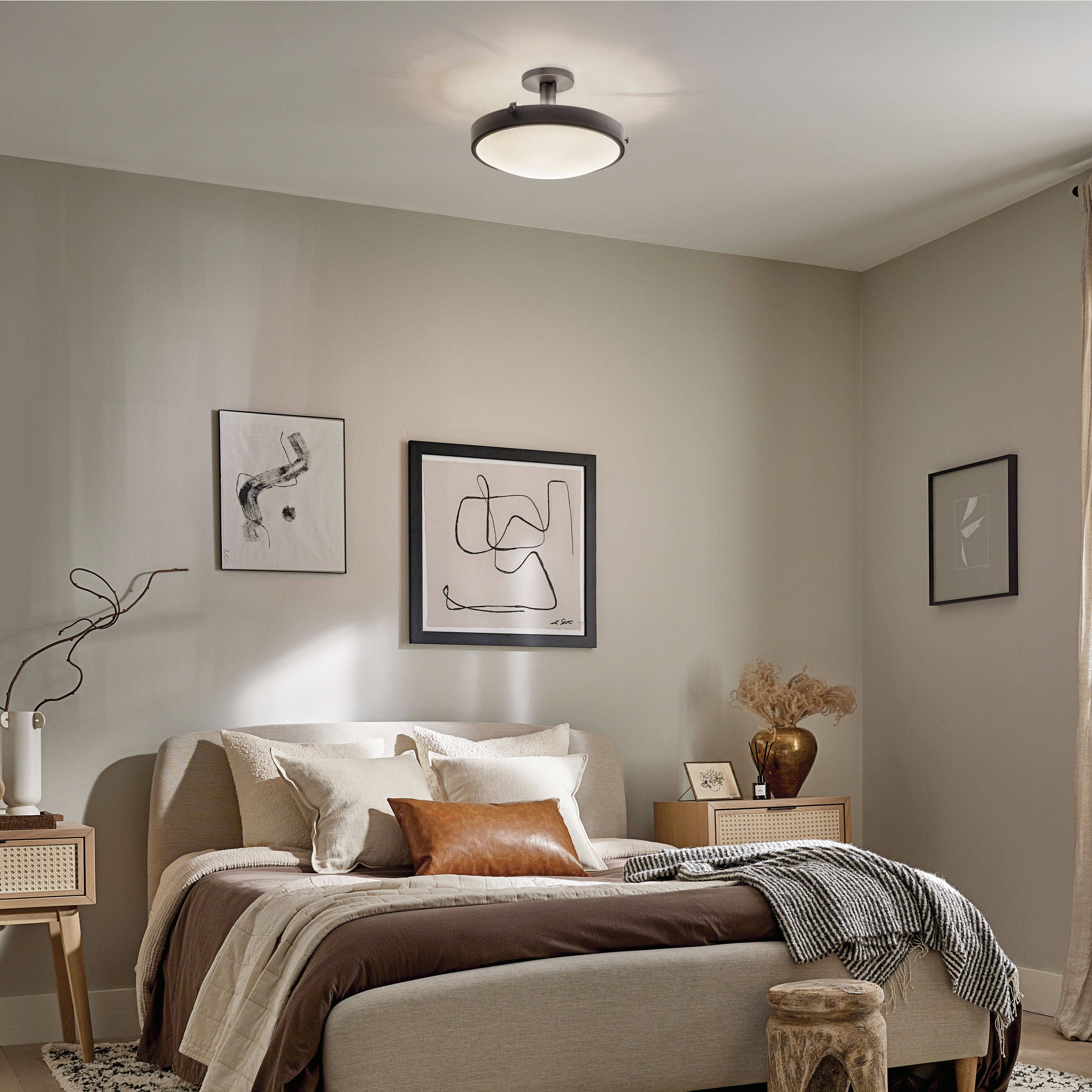 Semi flush bedroom lighting 2025