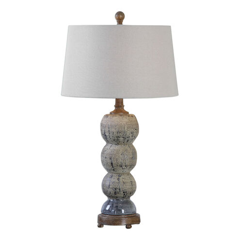 Amelia 28 inch 100 watt Blue Gray Table Lamp Portable Light 