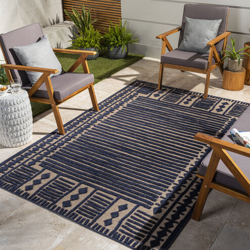 Greenwich 120 X 94 inch Charcoal Outdoor Rug, Rectangle