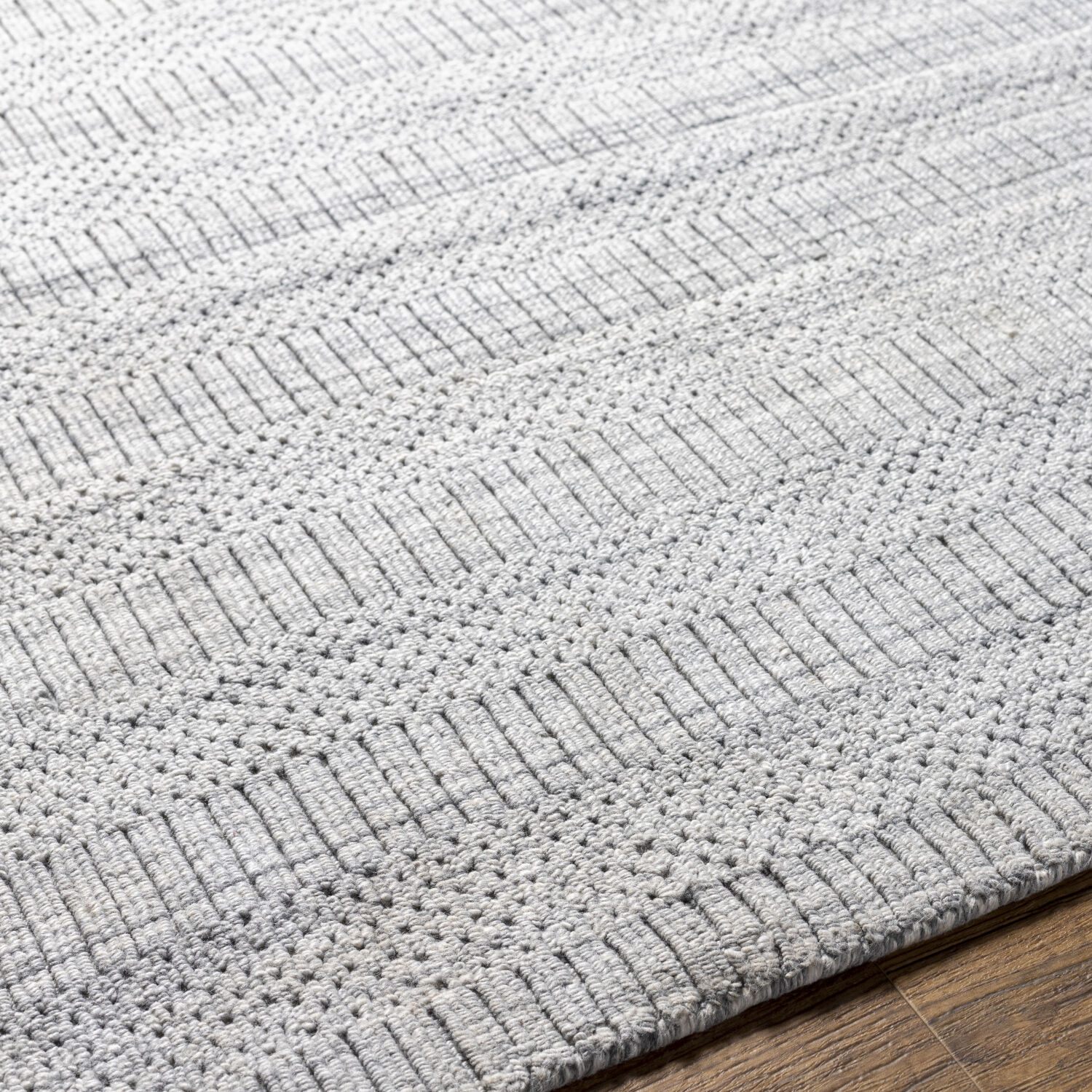 Hickory 180 X 144 inch Light Grey Rug, Rectangle