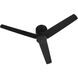 Banzai 52 inch Matte Black with Matte Black/Walnut Blades Ceiling Fan