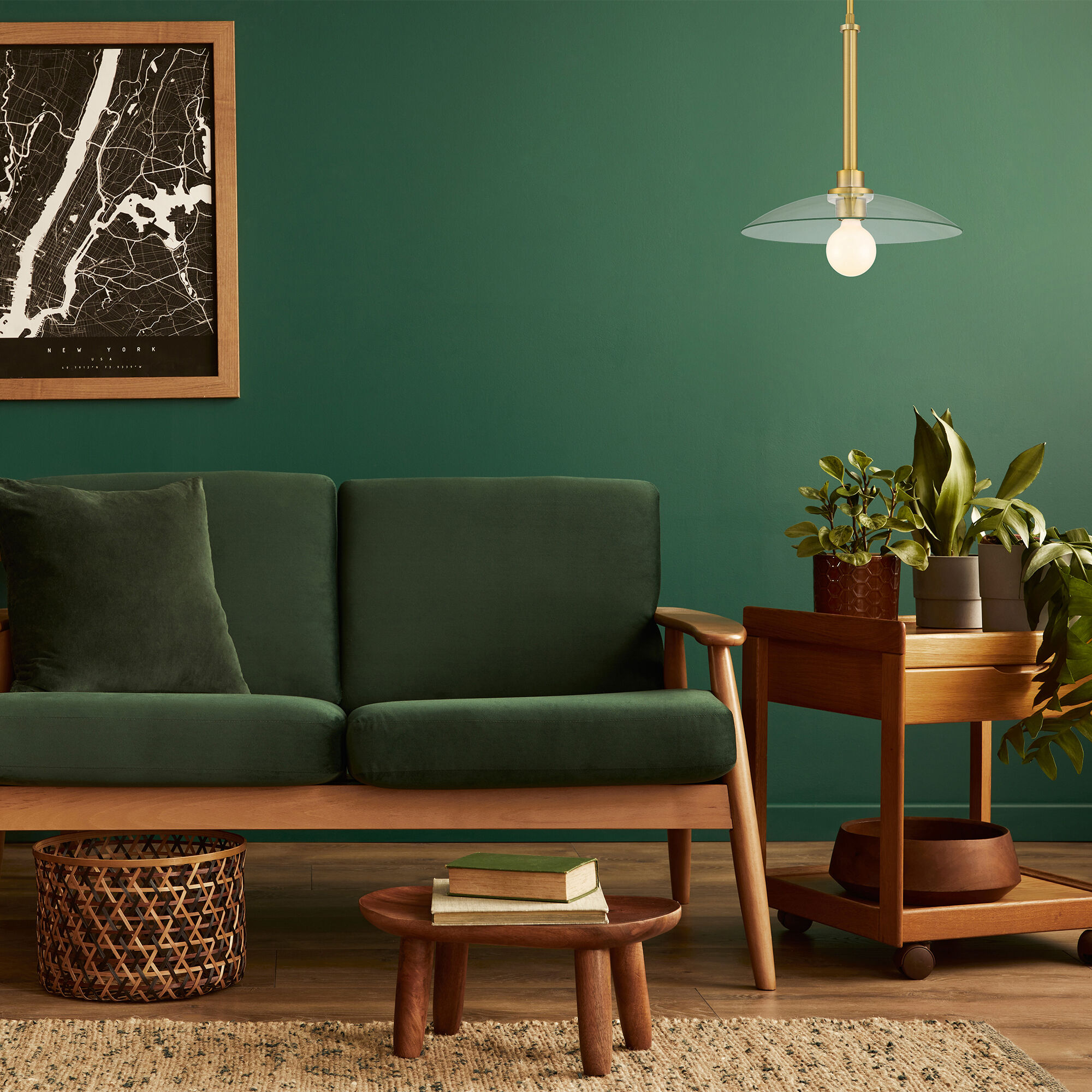 Litto 1 Light 14 inch Brushed Gold Pendant Ceiling Light