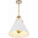 Xavier 3 Light 16 inch Vibrant Gold Pendant Ceiling Light