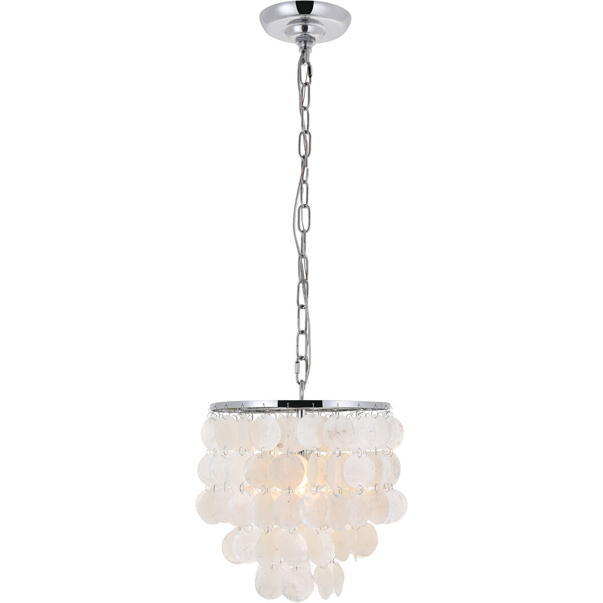 Selene 1 Light 10 inch Chrome Pendant Ceiling Light