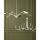 Passion 5 Light 50.5 inch Gesso White and Painted Gesso White Chandelier Ceiling Light