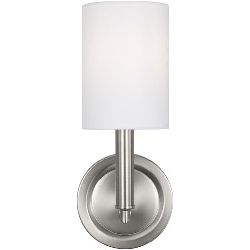 Drew & Jonathan Egmont 1 Light 4.75 inch Brushed Steel Bath Vanity Wall Sconce Wall Light