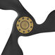 Azura 52 inch Heritage Brass with Matte Black Blades Fan