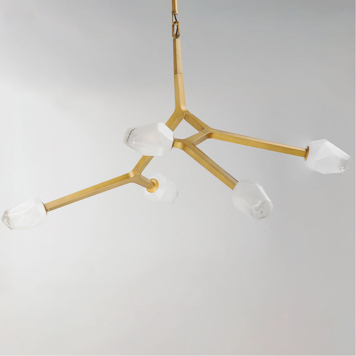 Blossom LED 35.75 inch Natural Aged Brass Multi-Light Pendant Ceiling Light