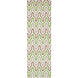 Fallon 96 X 30 inch Dark Green, Ivory, Camel Rug