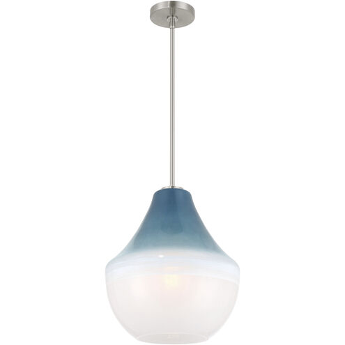 Pacific 1 Light 14 inch Brushed Nickel Pendant Ceiling Light