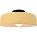 Radiance Collection - Spire LED 10 inch Muted Yellow Semi-Flush Ceiling Light, Form+Finish+Function