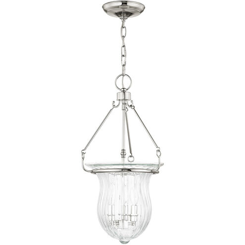 Andover 3 Light 12 inch Polished Nickel Pendant Ceiling Light