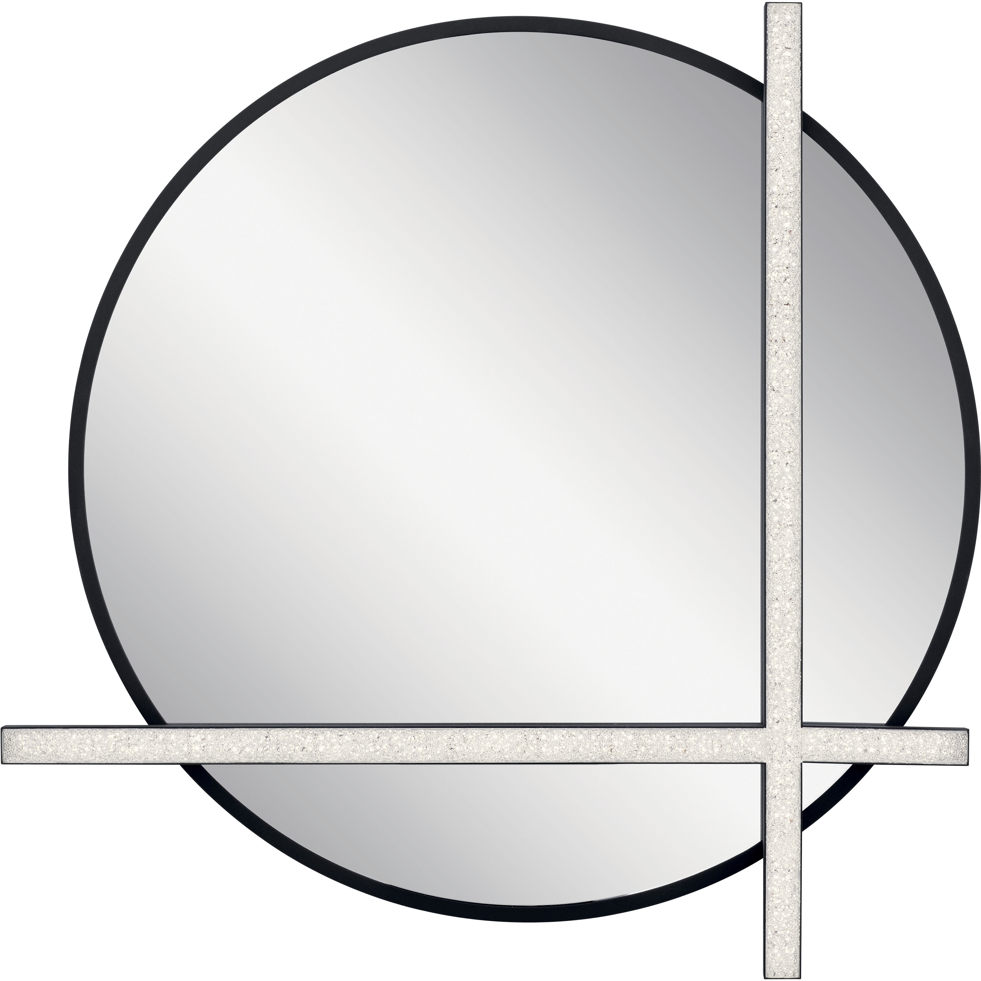 Kemena 26 X 25.5 inch Matte Black Wall Mirror