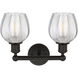 Edison Norfolk 2 Light 15 inch Oil Rubbed Bronze Bath Vanity Light Wall Light in Clear Glass