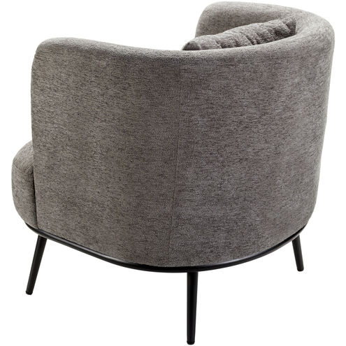 Carmine Upholstery: Medium Gray; Base: Black Accent Chairs