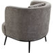 Carmine Upholstery: Medium Gray; Base: Black Accent Chairs