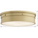 Marnex LED 13 inch Legacy Brass Flush Mount Ceiling Light