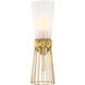 Liana 2 Light 6 inch Brushed Gold Wall Sconce Wall Light