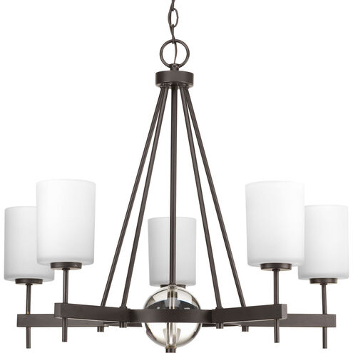 Compass 5 Light 28 inch Antique Bronze Chandelier Ceiling Light