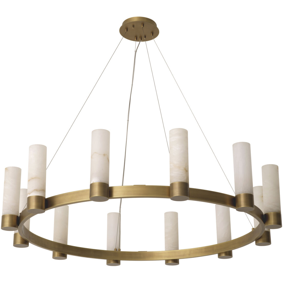 Castro 12 Light 53.54 inch Antique Brass with Alabaster Chandelier Ceiling Light