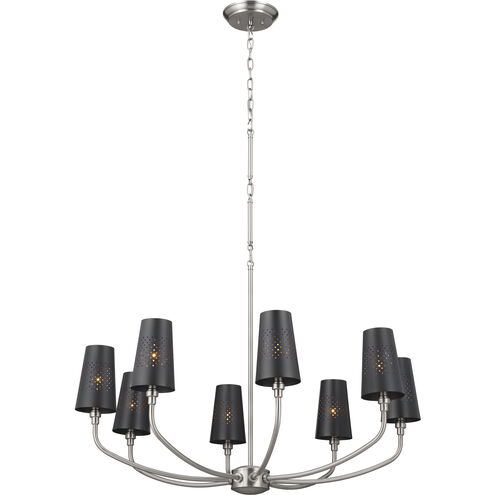 Adeena 8 Light 36.5 inch Classic Pewter Chandelier Ceiling Light