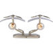 Calla 2 Light 14.75 inch Peruvian Silver Vanity Light Wall Light