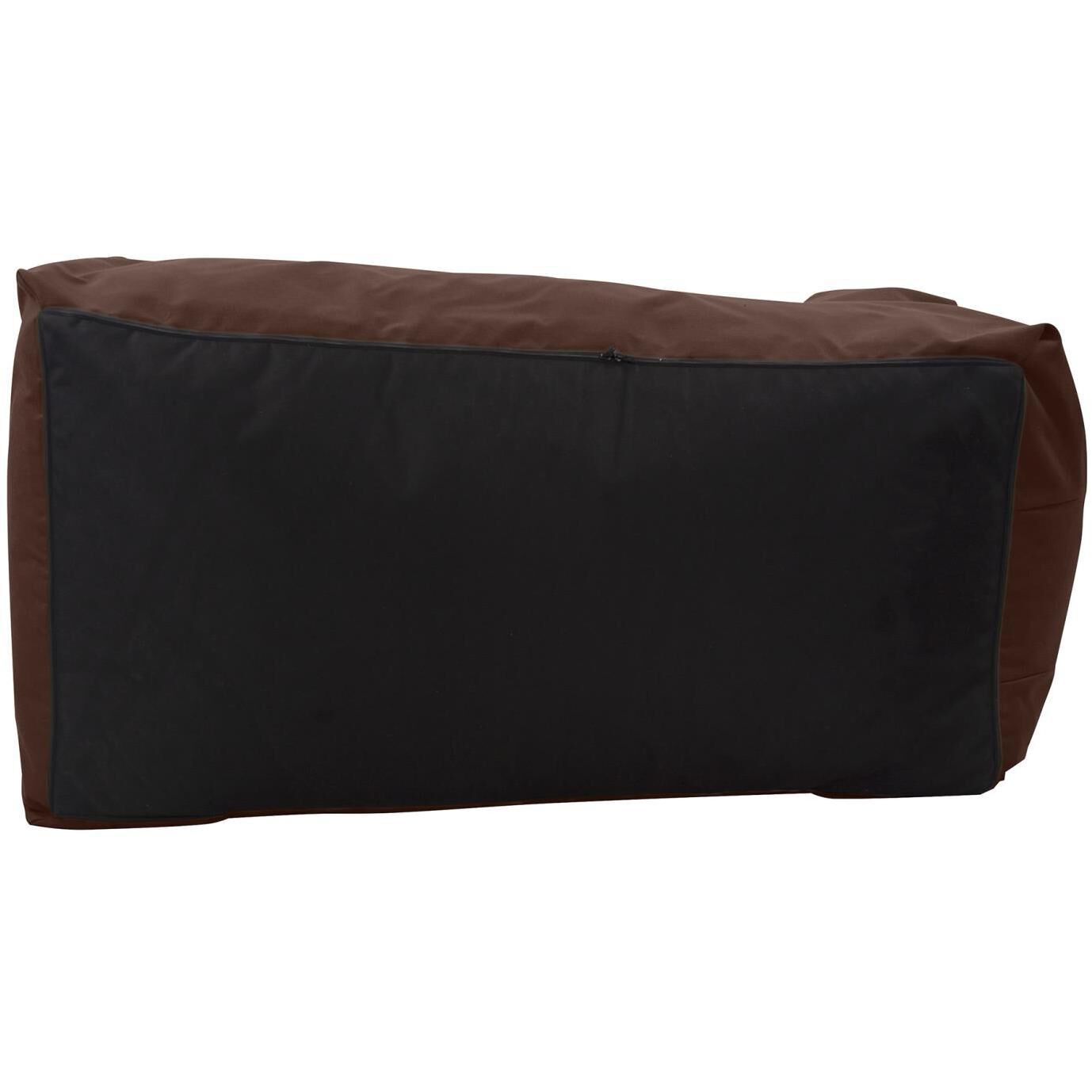 Seascape Chocolate Outdoor Pouf Lounge Cover