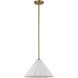 Serena 1 Light 13.63 inch Aged Brass Pendant Ceiling Light