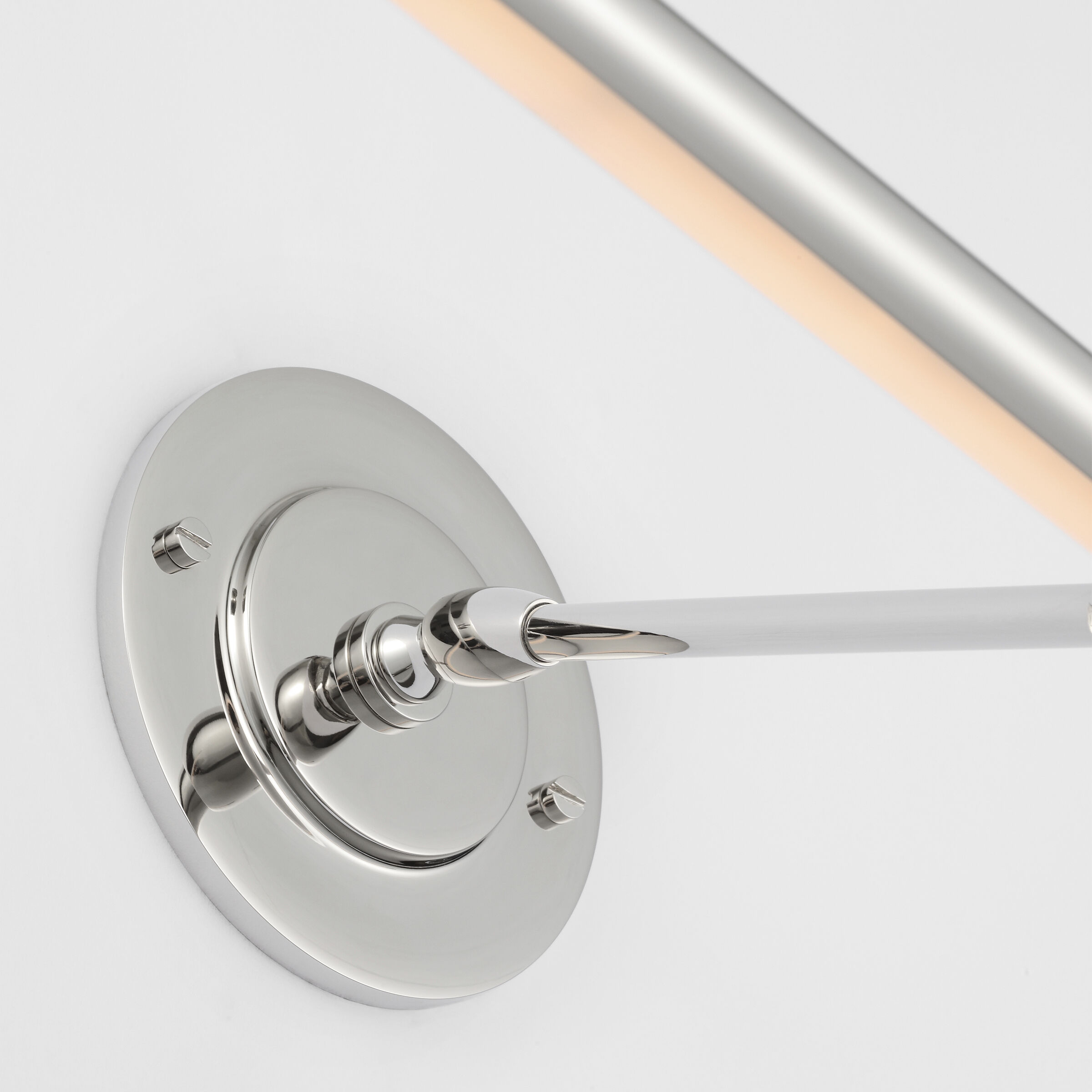 Amber Lewis Emery 15 watt 24 inch Polished Nickel Picture Light Wall Light