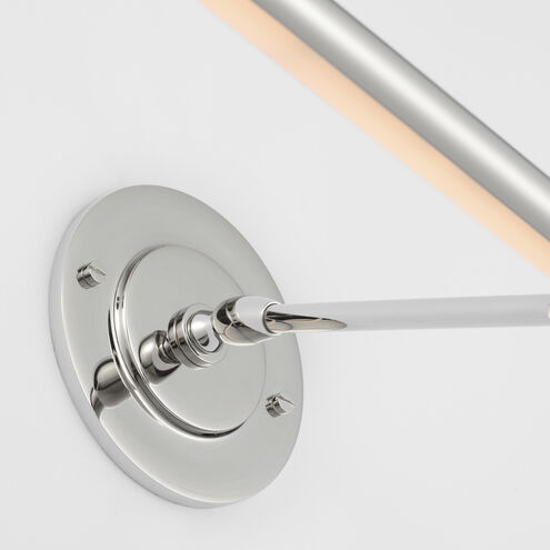 Amber Lewis Emery 15 watt 24 inch Polished Nickel Picture Light Wall Light