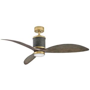 Merrick 60 inch Heritage Brass with Driftwood Blades Fan
