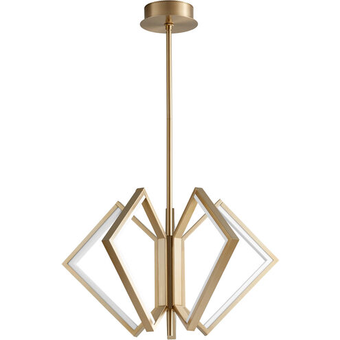 Acadia LED 30 inch Aged Brass Pendant Ceiling Light