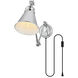 Van 1 Light 6 inch Chrome Plug In Wall Sconce Wall Light