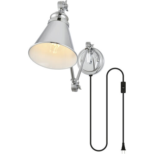 Van 1 Light 6 inch Chrome Plug In Wall Sconce Wall Light