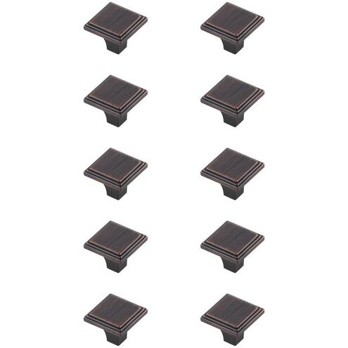 Wilow Oil-Rubbed Bronze Hardware Cabinet Knob, Set of 10