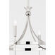 Gates 6 Light 26.75 inch Polished Nickel Chandelier Ceiling Light