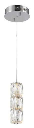 Polaris LED 6 inch Chrome Pendant Ceiling Light, Urban Classic